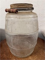 Vintage Anchor Hocking Glass Pickle Barrel