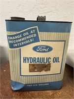 Vintage 2 Gallon Ford Hydraulic Oil