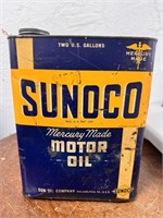 Vintage Sunoco Mercury Made Motor Oil Can