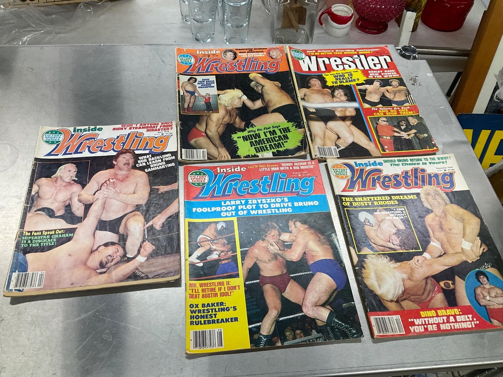 1970s and 80s Wrestling magazines