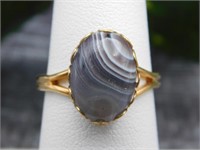 BANDED AGATE RING ROCK STONE LAPIDARY SPECIMEN