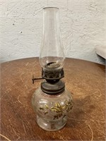 Vintage 6.5" Thick Glass Oil Lamp