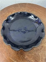 Vintage 9.5" Jugtown Ware Pottery Pie Plate