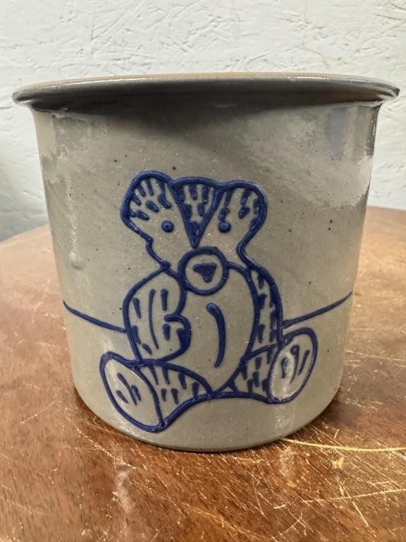 1997 BBP Pottery Crock w/ Bear