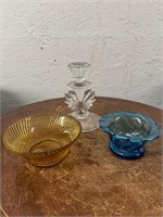 3 Elegant Glass Pieces