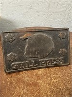 Vintage Home Town Grill Press