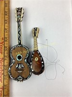 (2) 19th century miniature musical instruments