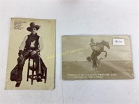 Western Cowboy Photo Post Cards, including