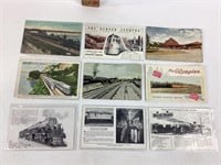 Railroad Post Cards includes (9) includes Giants