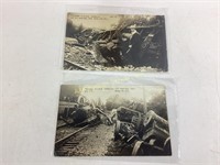 1911 Pennsylvania Flyer Train Wreck Real Photo