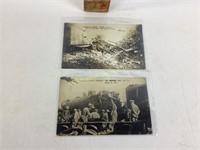 1911 Pennsylvania flyer train wreck real photo