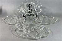 Federal Glass Hospitality Snack Set 4 Cups & 4