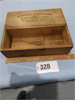 Vintage Wood Crate with Lid