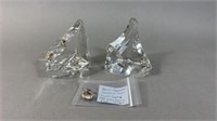 Franklin Mint 1987 Crystal Ice Sculptures