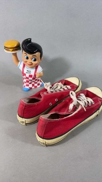 Bobs Big Boy Bank & Red Converse Allstars