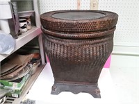 Large woven storage basket 24in tall
