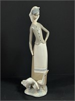 Retired Lladro girl with geese. Broke.