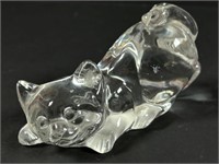 Fenton crystal cat figurine.
