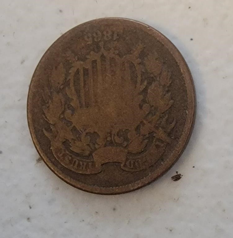 1865 US Two Cent Piece
