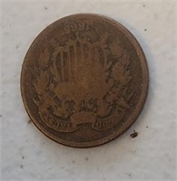 1865 US Two Cent Piece