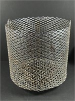 Silver basket 8” tall 12” wide.