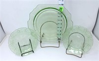 (3) Vaseline Glass Plates