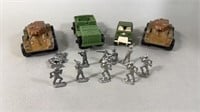 Mixed Vintage Lead Soldiers & Toy Military