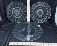 (3) Clear Glass Serving Dishes