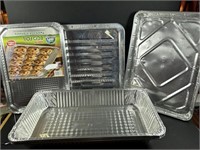 Lot of foil pans.