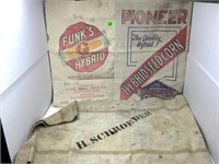 (3) Vintage Feed Sacks