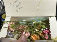 Vintage hand made flowers.