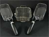 Deep fryer baskets. Set of 3