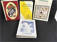 Lot of 4 cook books.
