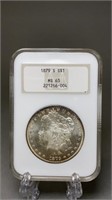 1879-S Morgan Silver Dollar NGC MS63- Toning