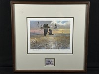 Jack Cowan painting and DUCK STAMP 1985