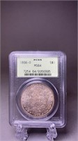 1898-O Morgan Silver Dollar PCGS MS64- Toning
