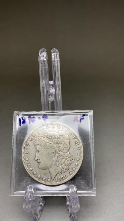 1890-O Morgan Silver Dollar XF