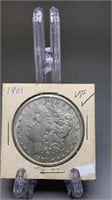 1901 Morgan Silver Dollar VF