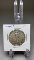 1944-S Walking Liberty Silver Half Dollar VF