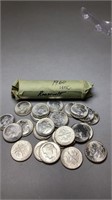 Roll of 1960 Uncirculated Roosevelt Silver Dimes
