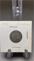 1930 Canadian Silver Dime