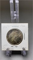 1965 Canadian Silver Half Dollar Unc./Toning