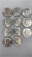 8-1979,3-Bicentennial Kennedy Half Dollars