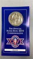 Super Bowl XXVI Commemorative Coin- #315/50,000