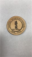 Castile Sesquicentennial Wooden Nickel