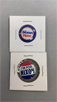 2- Nixon Campaign Pins