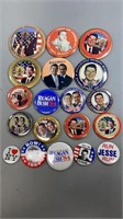 19- Reagan, Bush Campaign Pins- See Pics