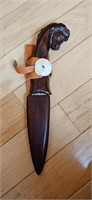 Knives and Wooden Sheaths