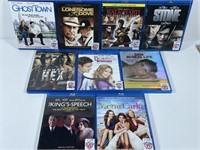 Lot of 9 DVDs includes Ghost town.