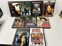 Lot of 9 DVDs includes Fratility.